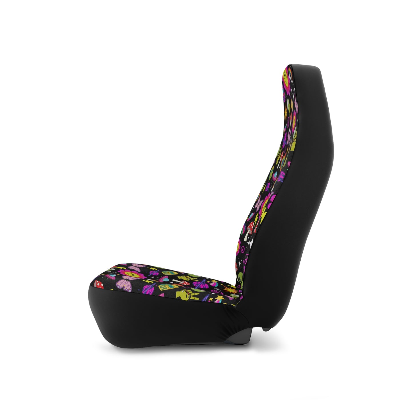 Y2K Lisa Frank Inspired Sticker Car Seat Covers Set of 2