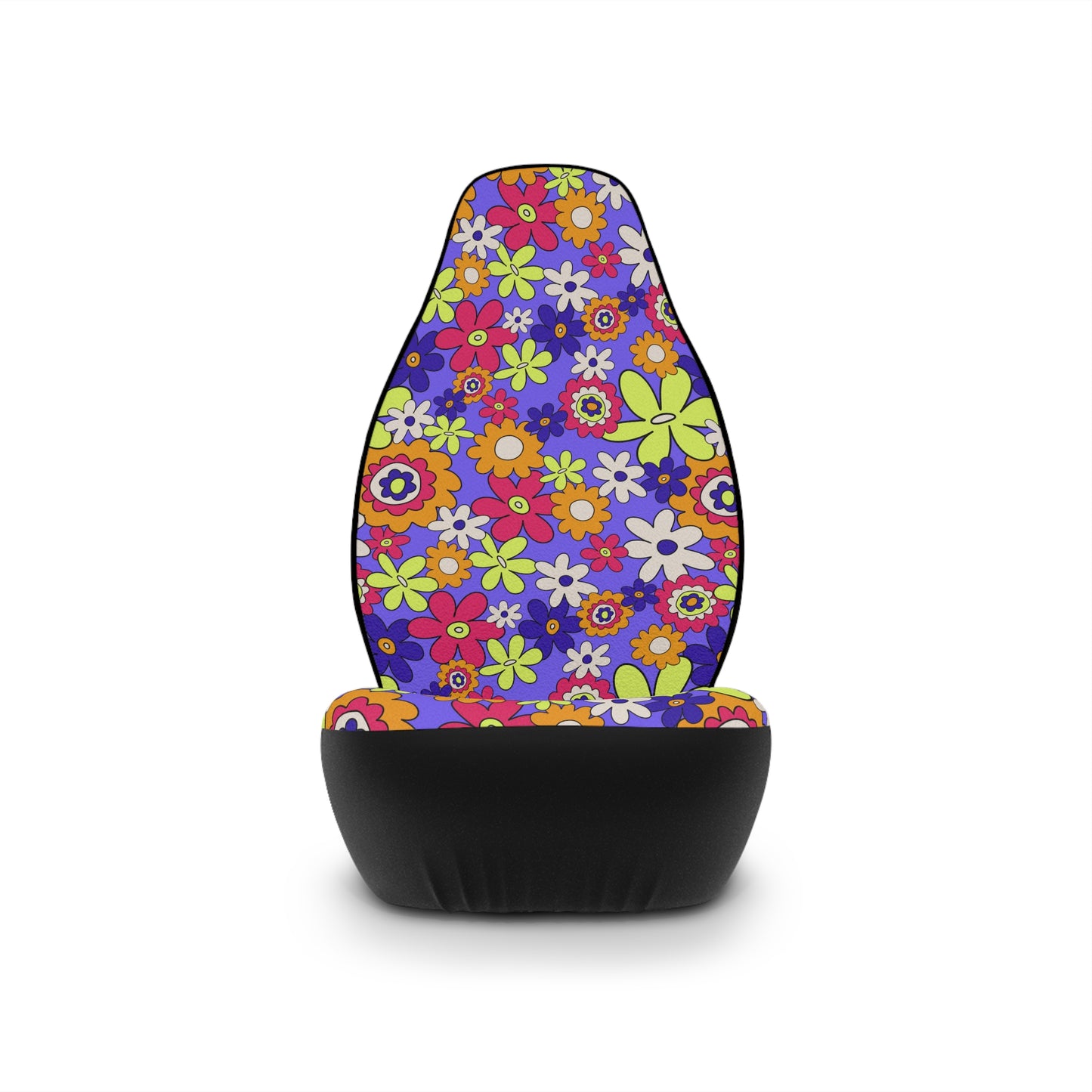 Fun Summery Flowers Car Seat Covers Set of 2