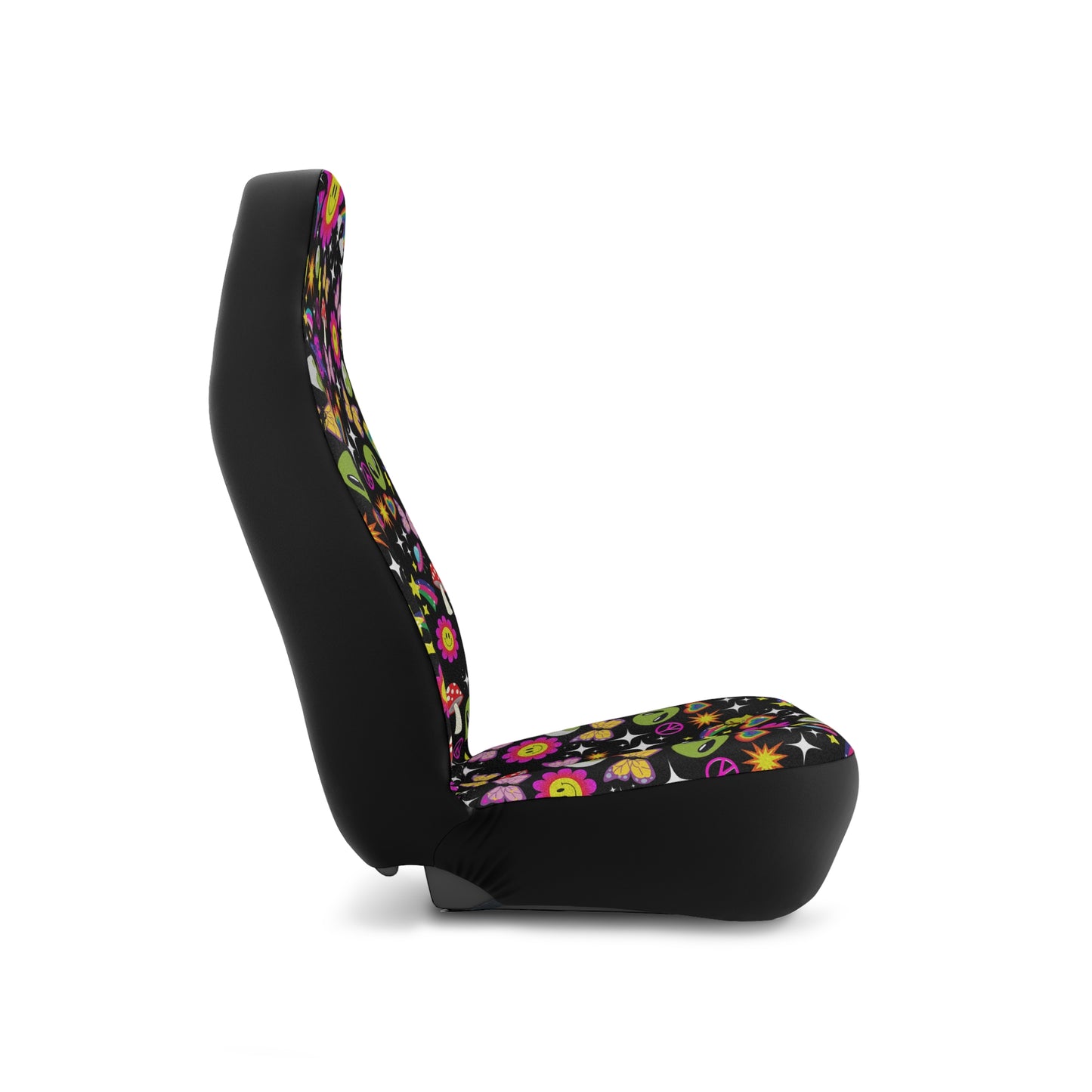 Y2K Lisa Frank Inspired Sticker Car Seat Covers Set of 2