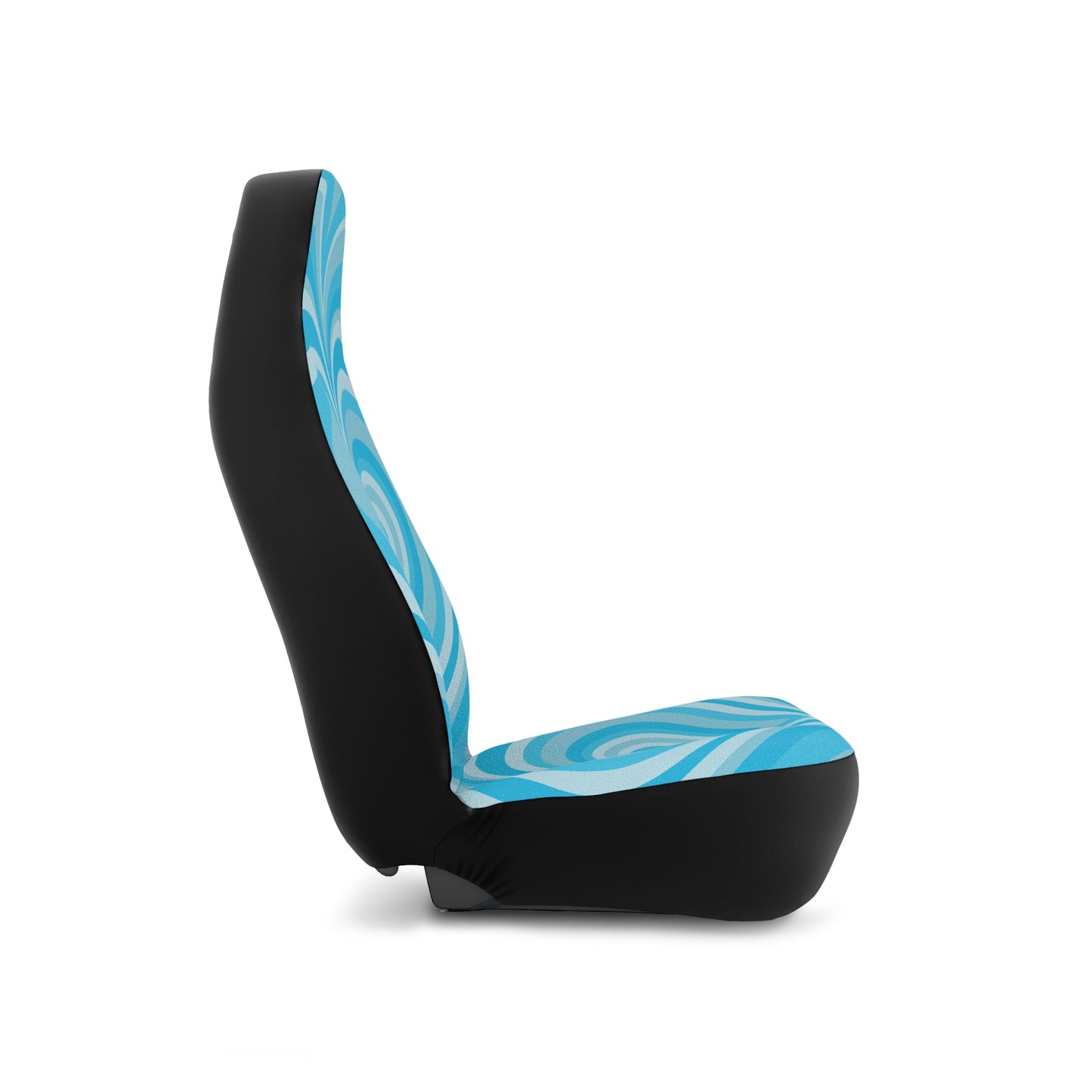 Light Blue Hearts Seat Covers Set of 2