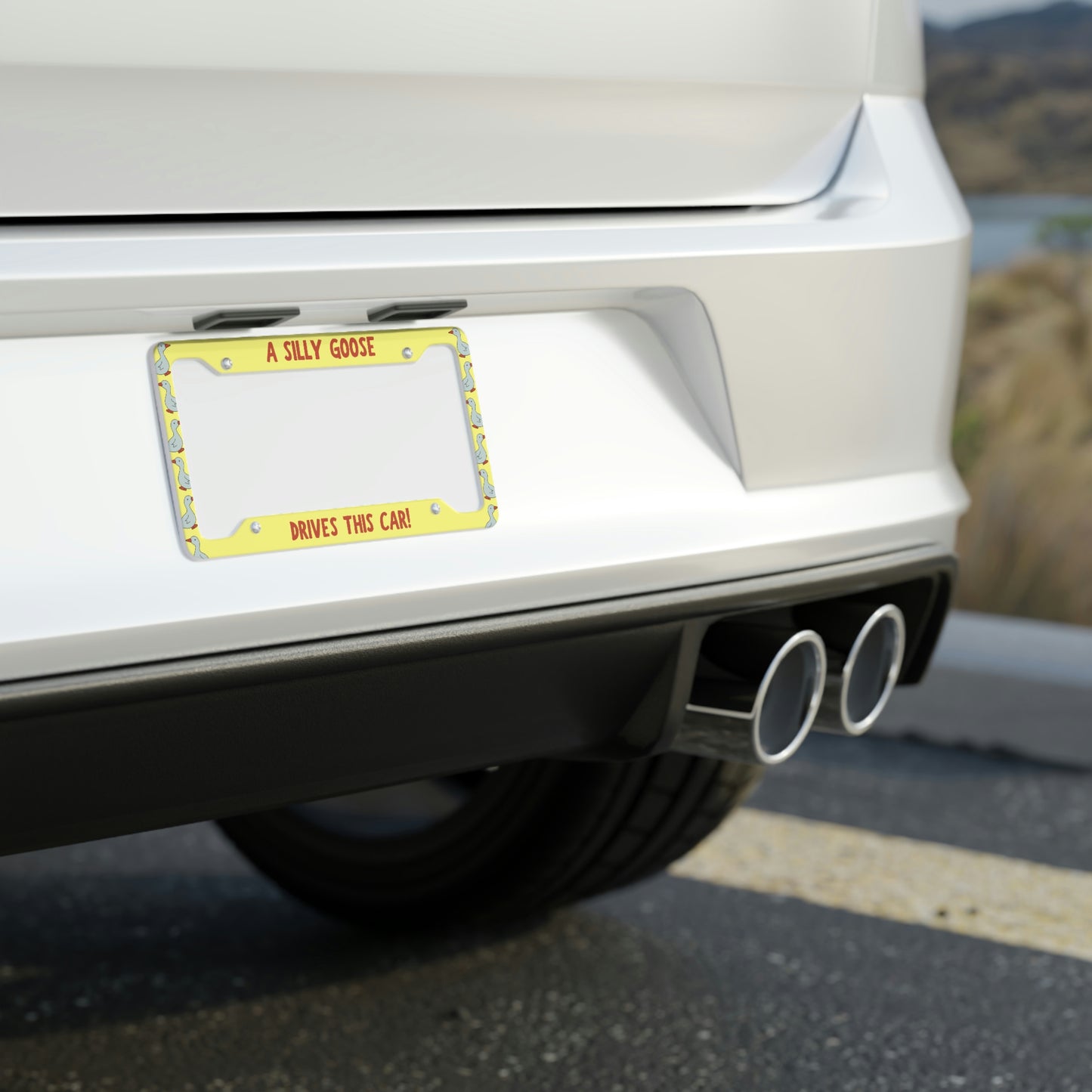 A Silly Goose Drives This Car - License Plate Frame