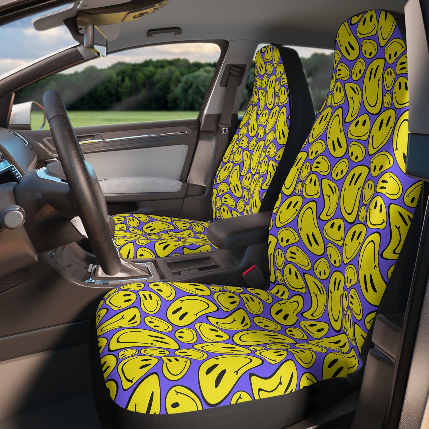 Smiley Car Seat Covers Set of 2