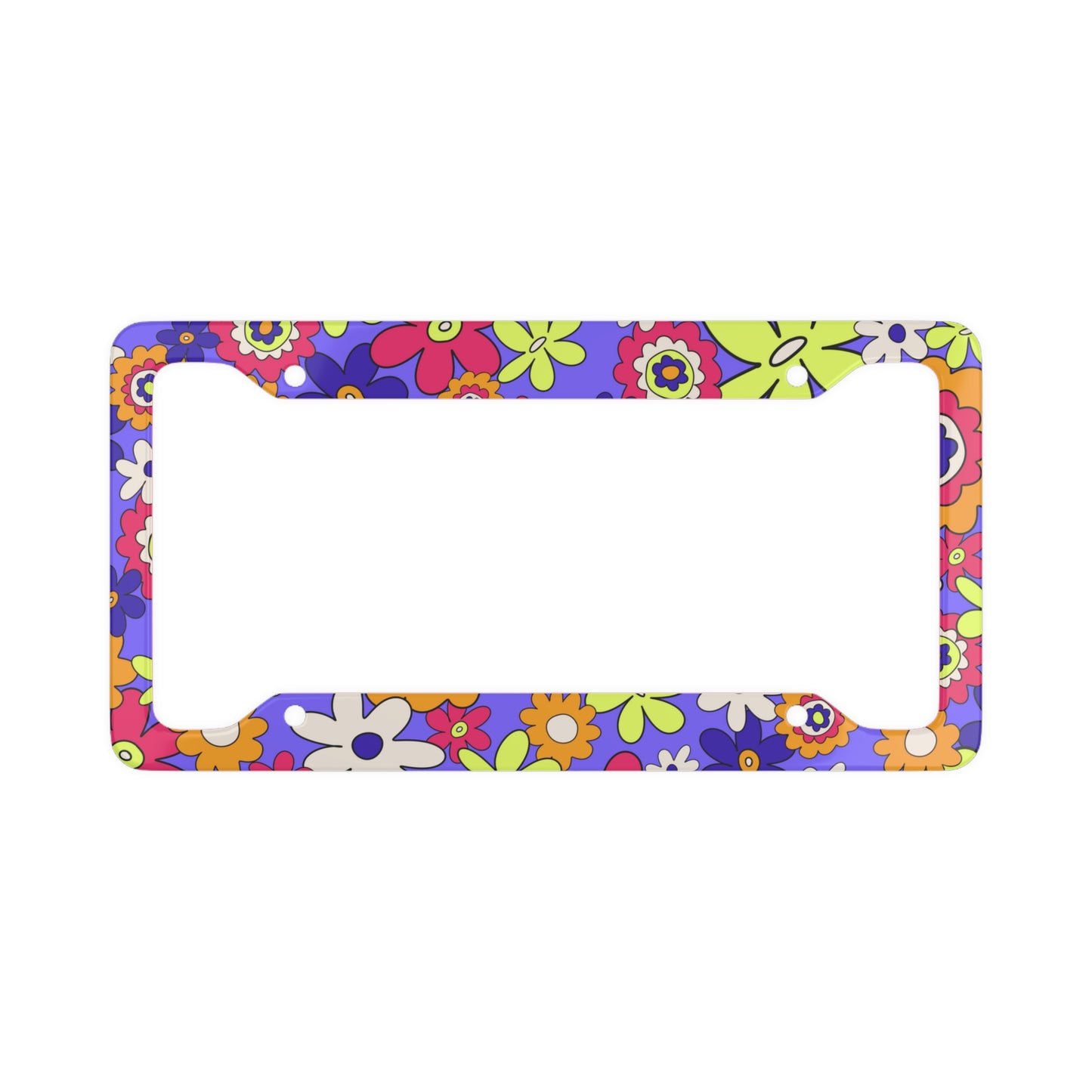 Funky Flower License Plate Frame