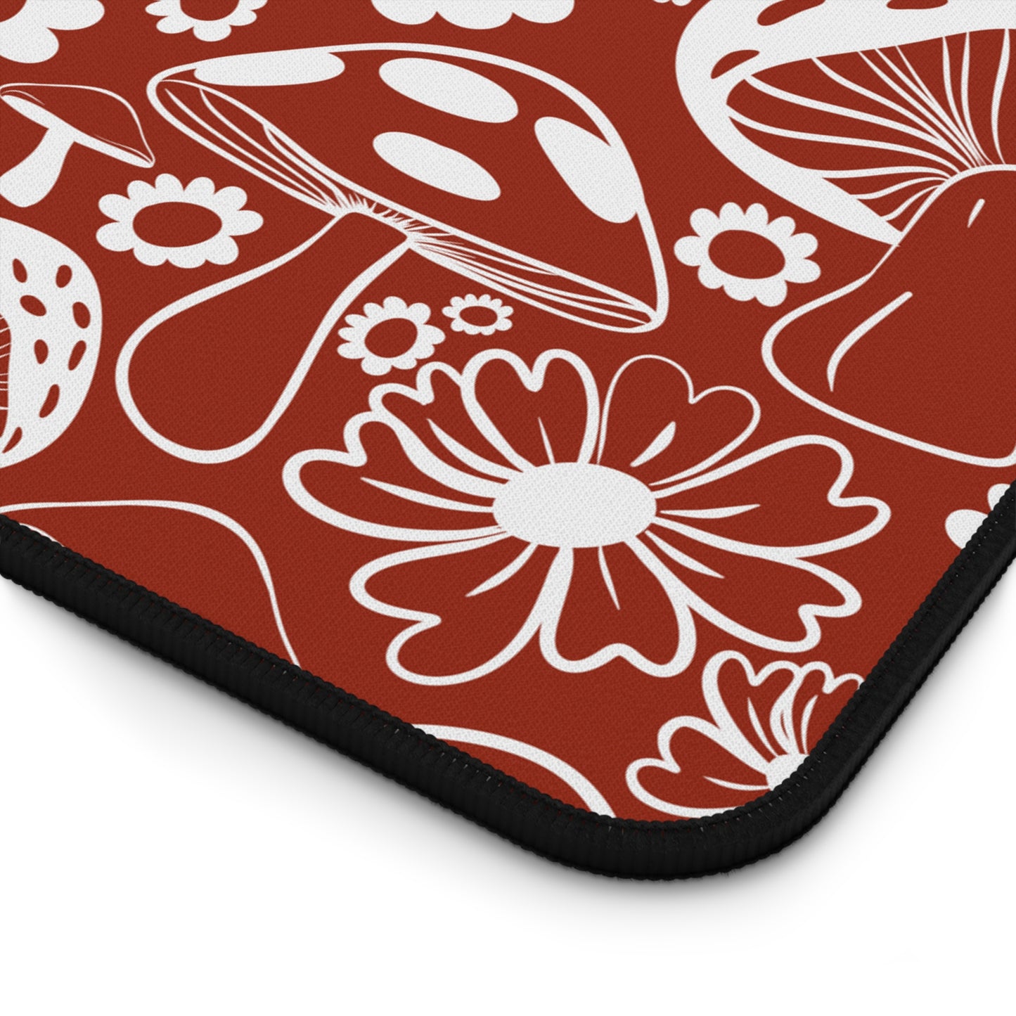 Terracotta Mushrooms Desk Mat