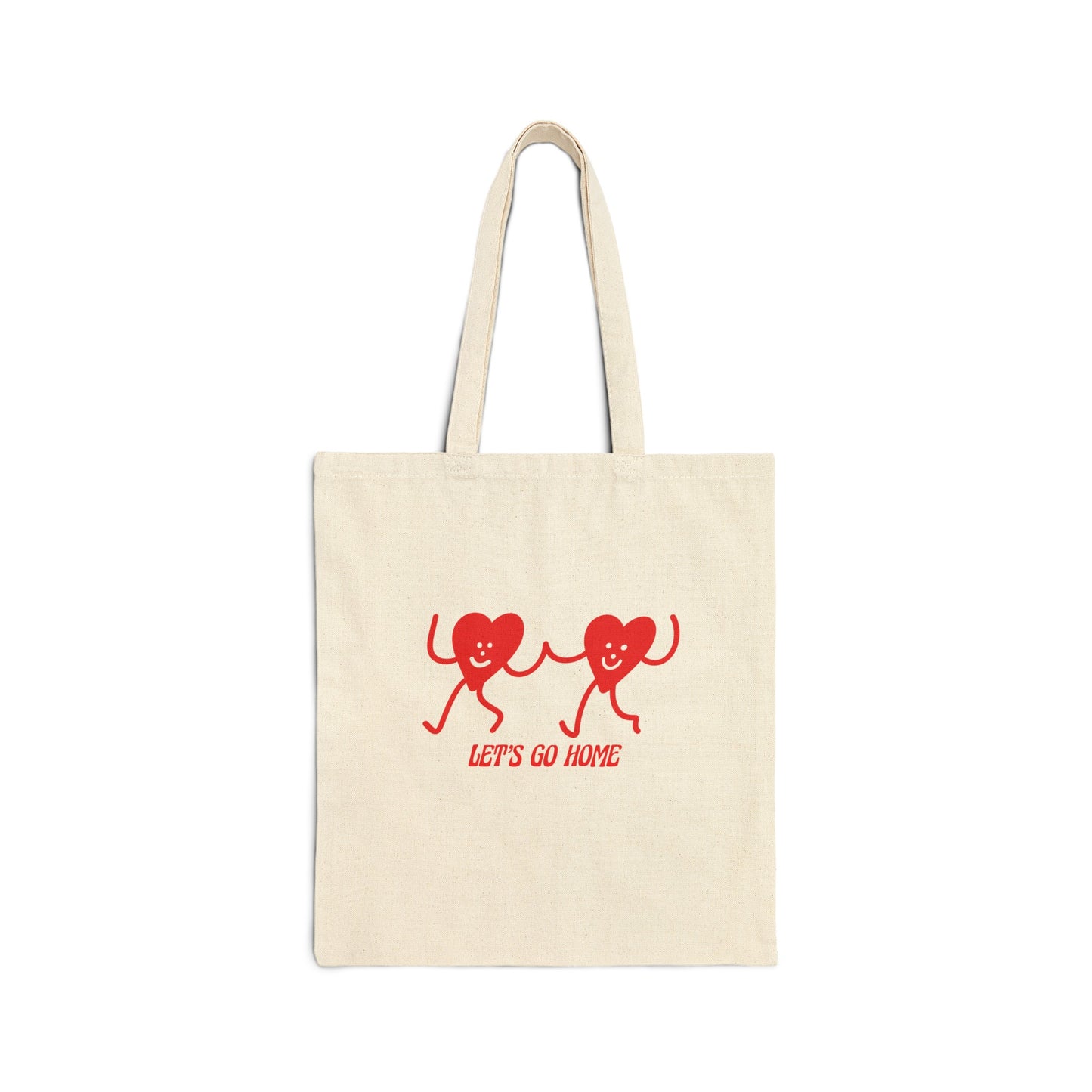 Let's Go Home! Cotton Canvas Tote Bag