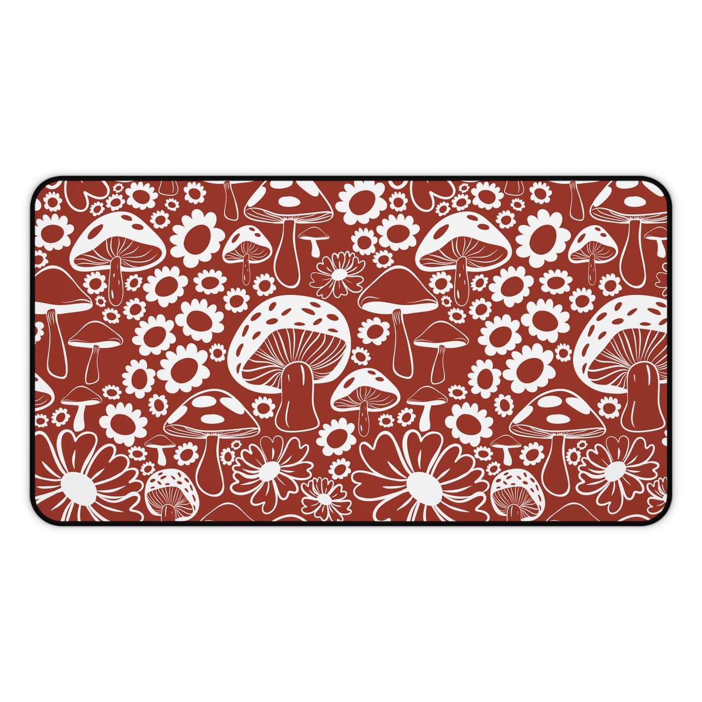 Terracotta Mushrooms Desk Mat