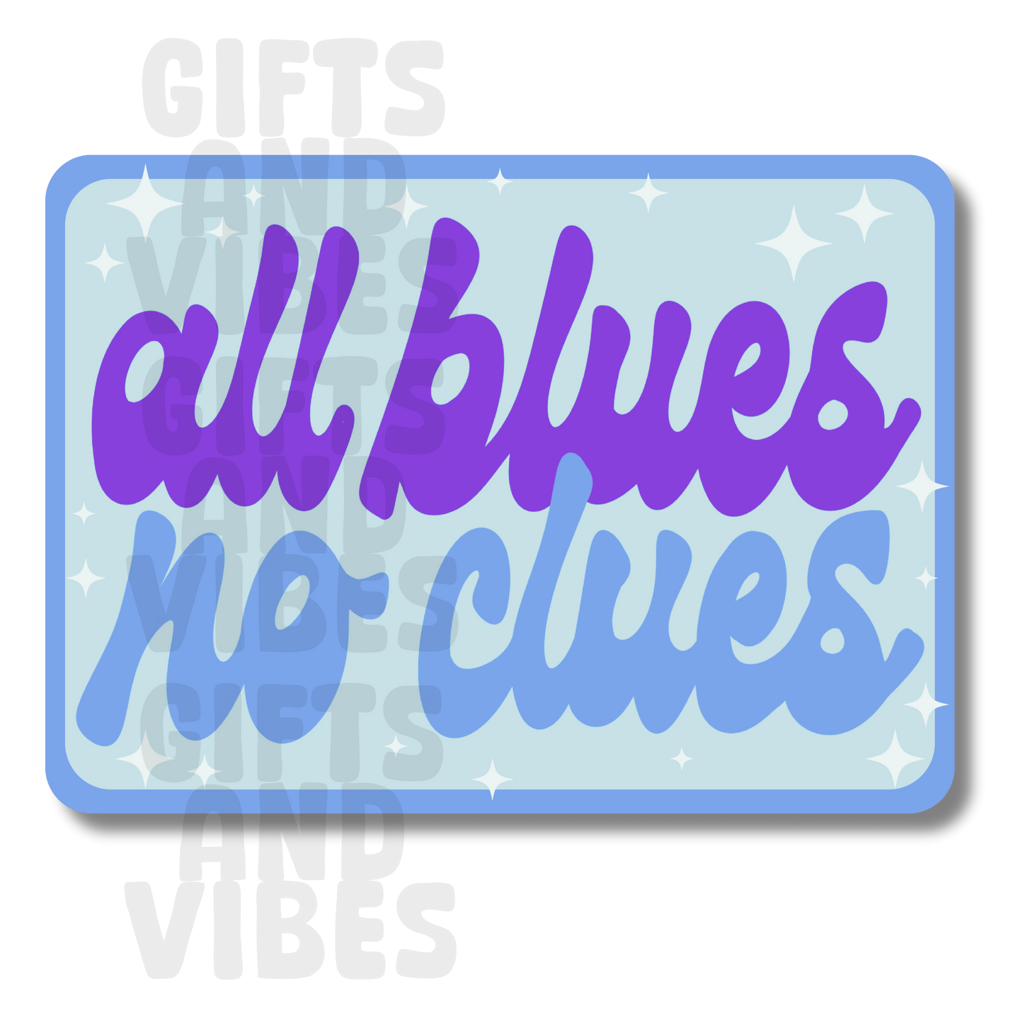 All Blues No Clues - Car Magnet