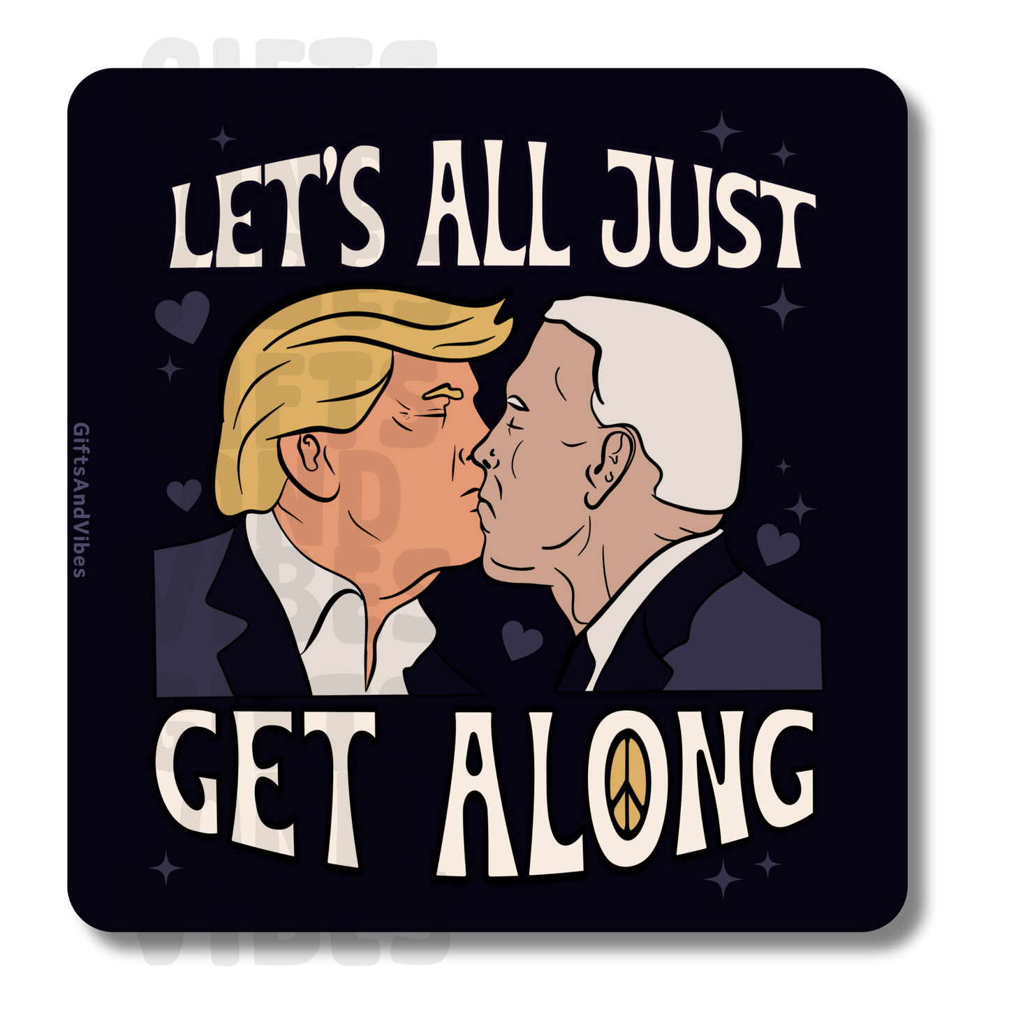 Let's All Just Get Along - Car Magnet (Copy)