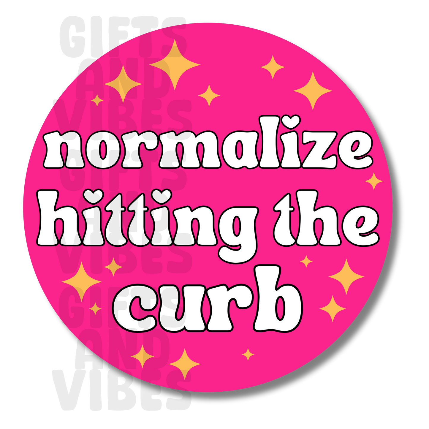 Normalize Hitting The Curb - Car Magnet