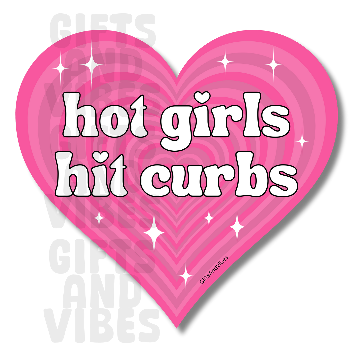 Hot Girls Hit Curbs - Car Magnet