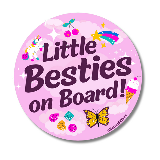 Little Besties On Board! - Bumper Sticker