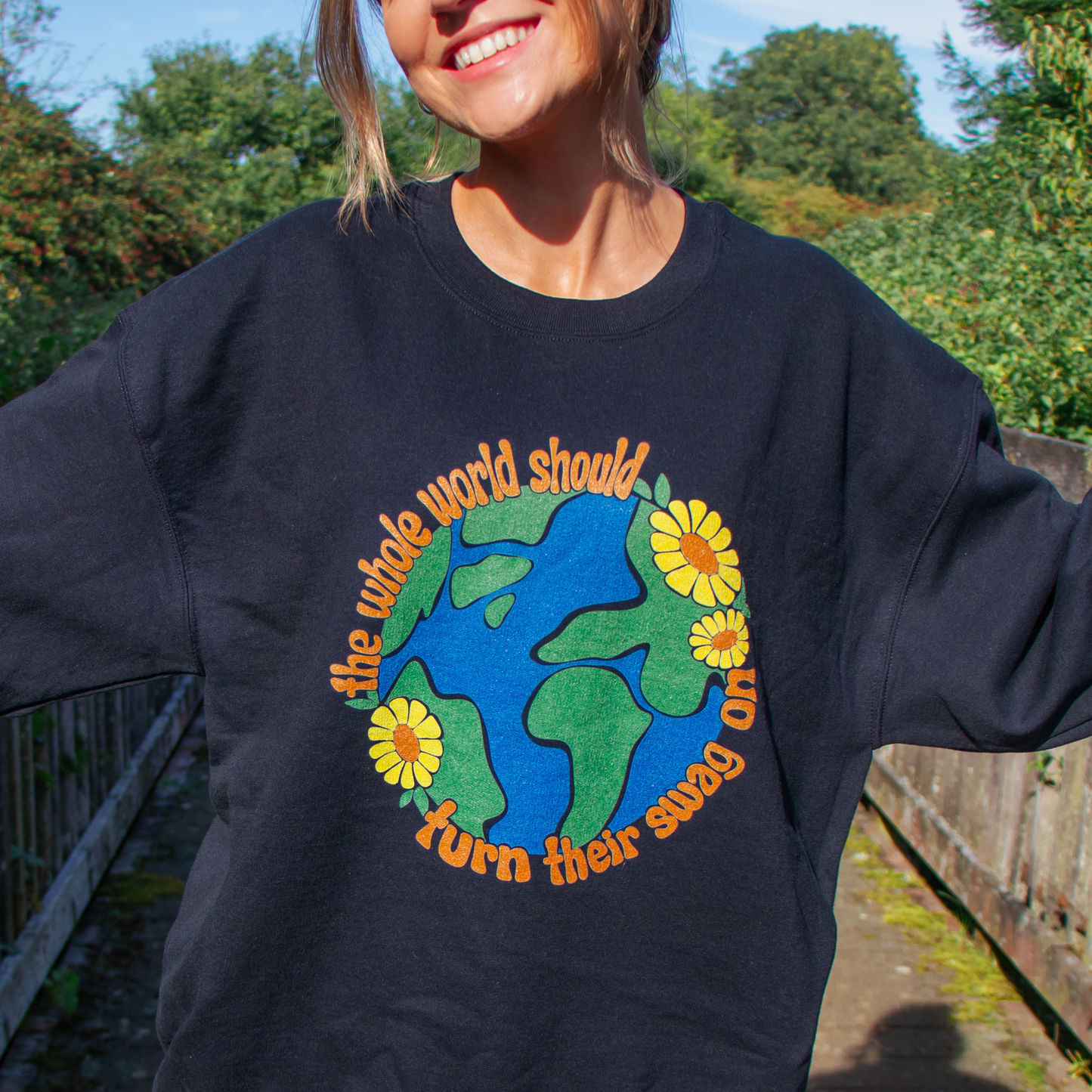 The Whole World Should Turn Their Swag On - Crewneck Sweatshirt