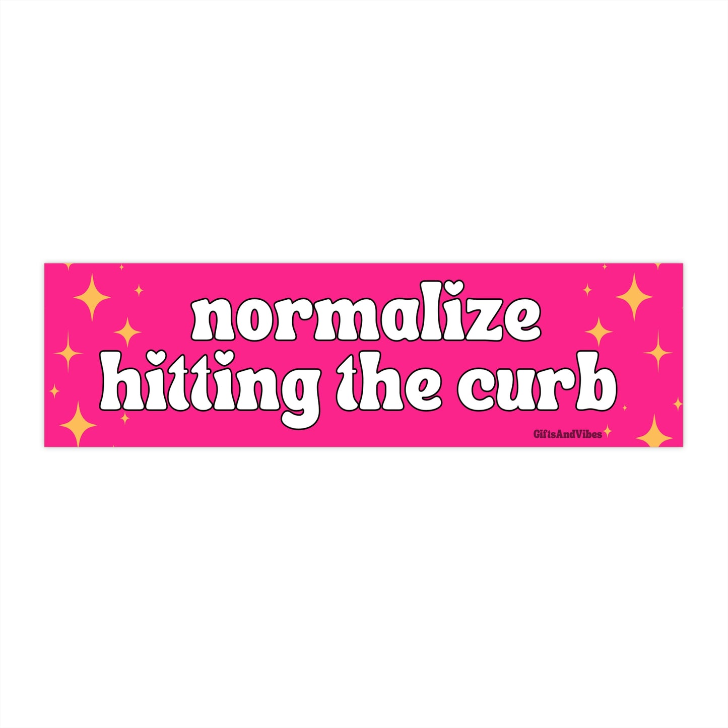 Normalize Hitting the Curb - Bumper Sticker