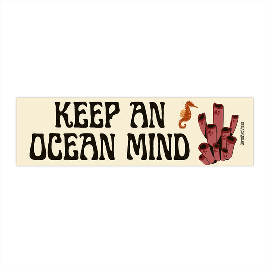 Keep An Ocean Mind Bumper Sticker