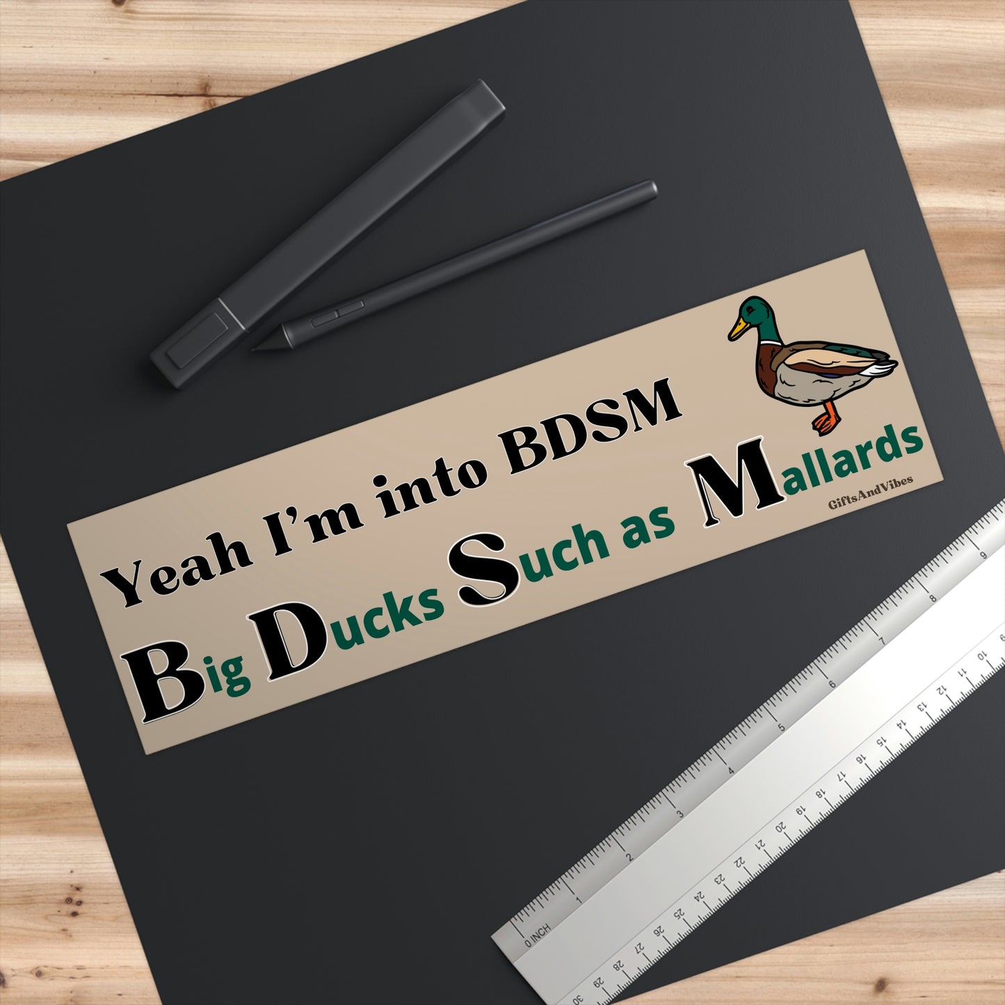 Yeah Im Into BDSM Funny meme bumper sticker