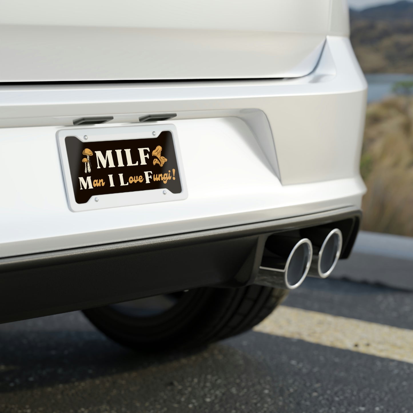 MILF Man I Love Fungi Funny Cute Vanity Front License Plate